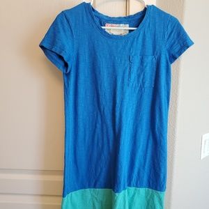 Color block t-shirt dress
